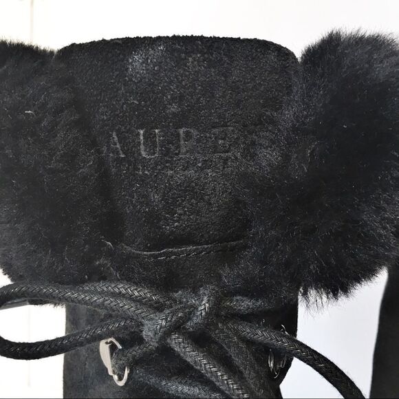 Lauren Ralph Lauren Shearling Cuffed Combat Boots - Picture 5 of 13